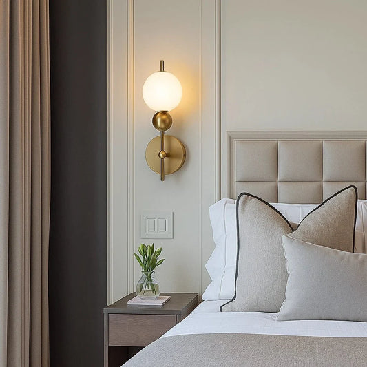 Opal Sphere Wall Light