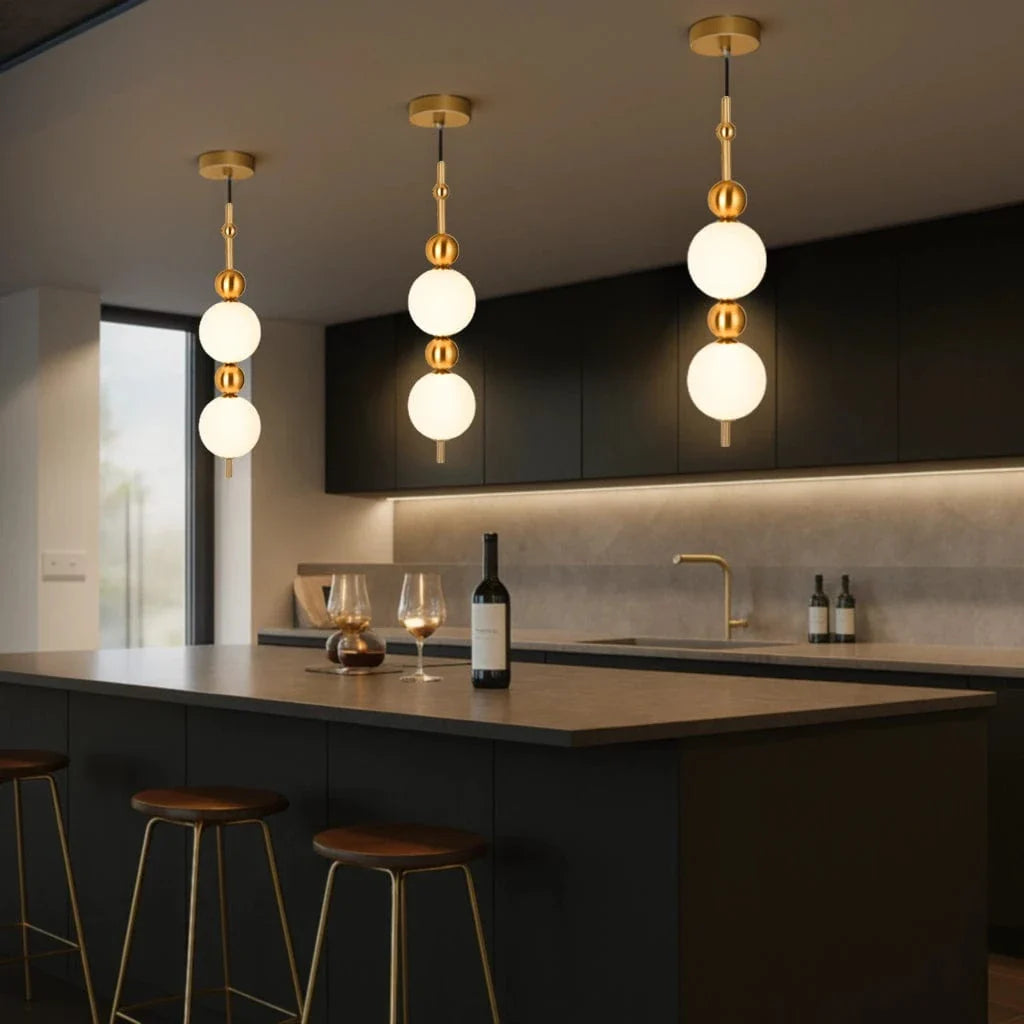 Opal Sphere Hanging Light