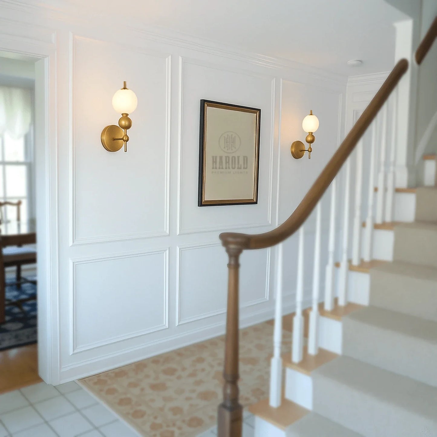 Opal Sphere Wall Light