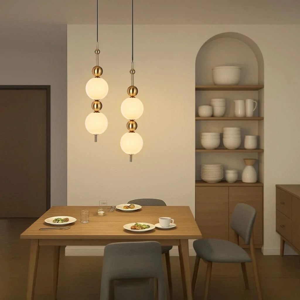 Opal Sphere Hanging Light