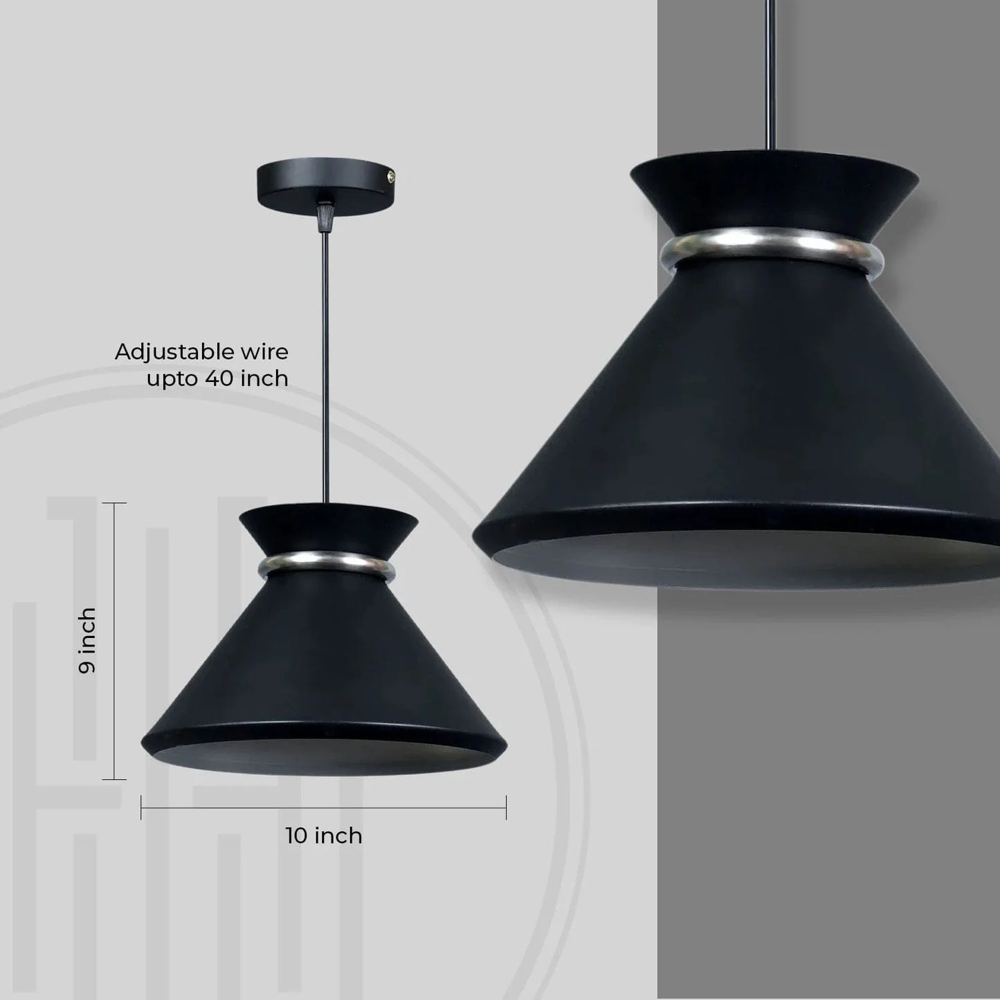 Midnight Halo Hanging Light