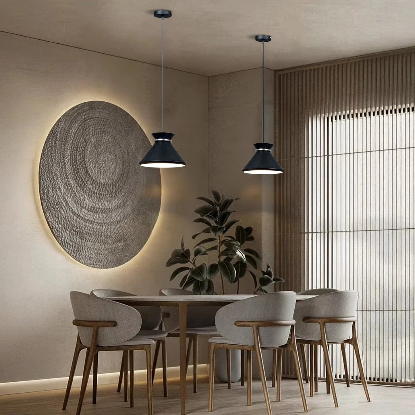 Midnight Halo Hanging Light