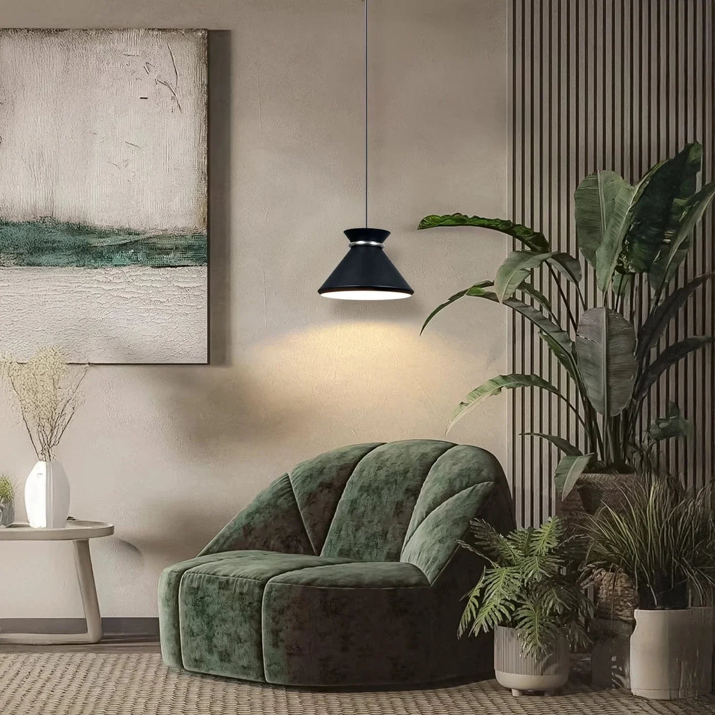 Midnight Halo Hanging Light