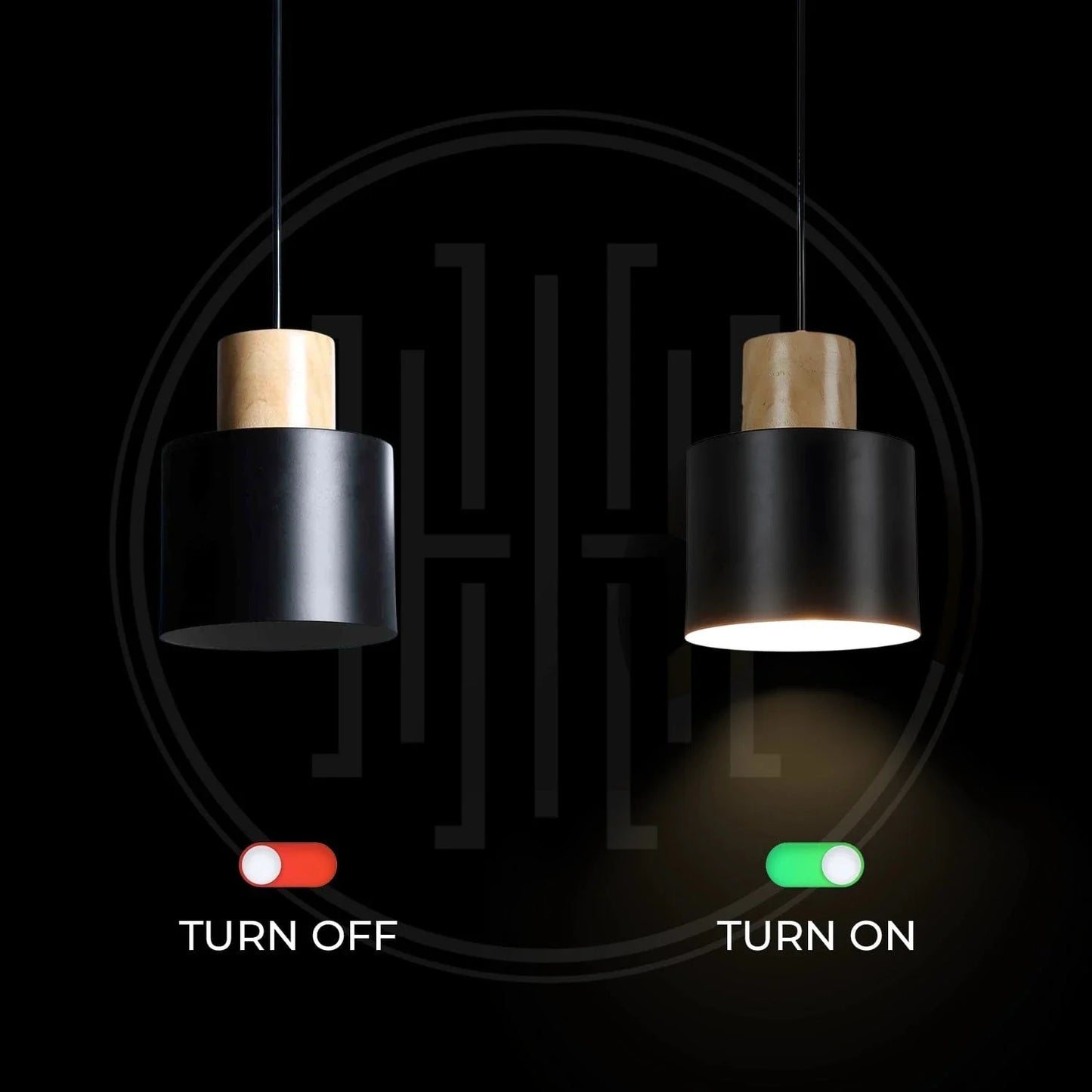 Ebony Glow Pendant Light