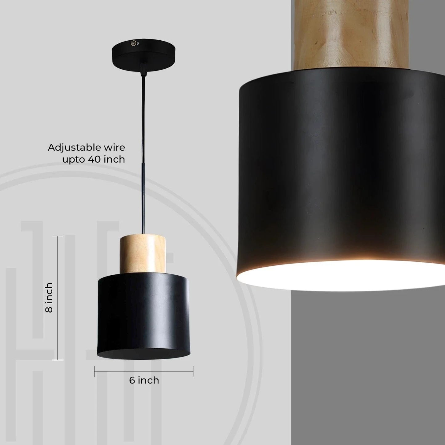 Ebony Glow Pendant Light
