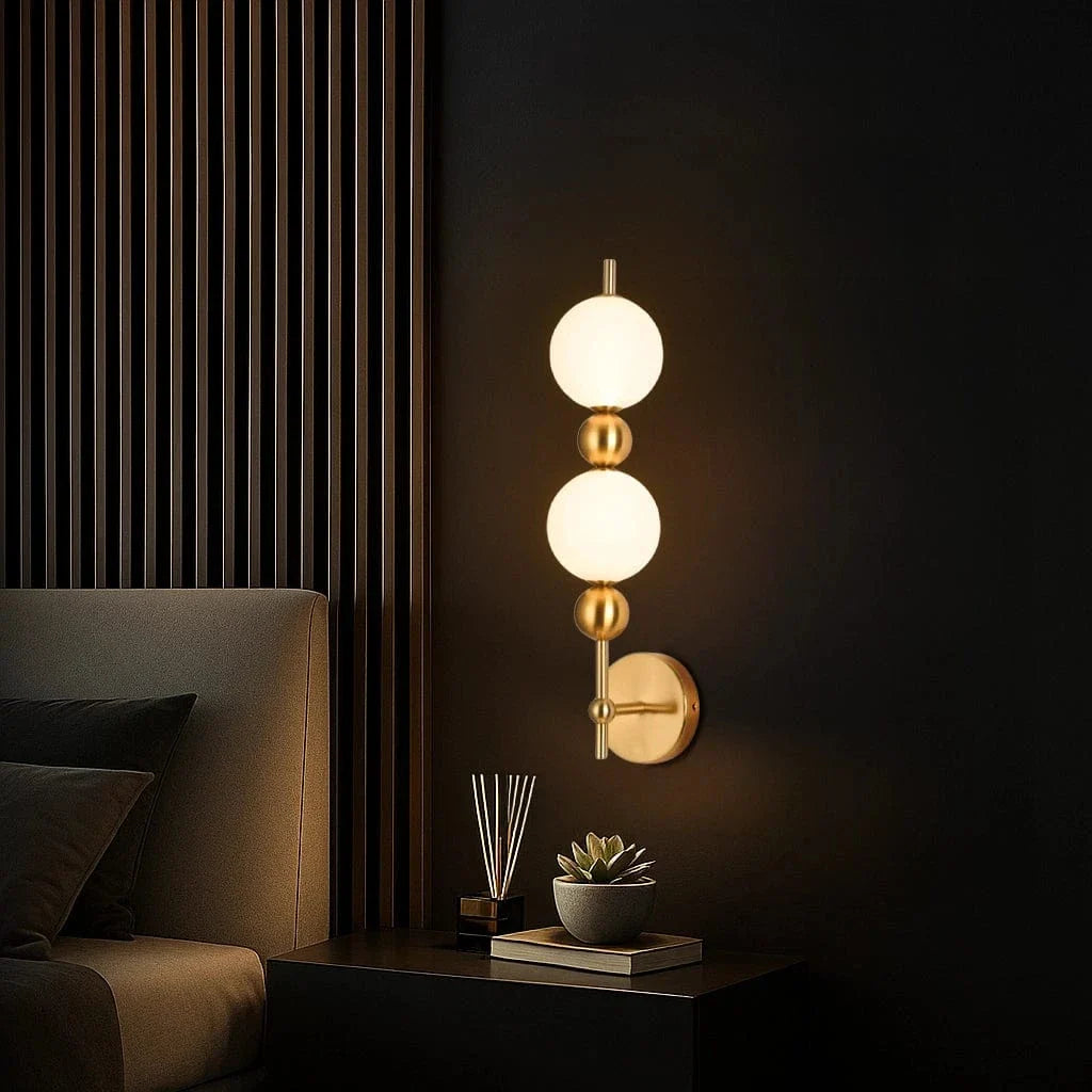 Opal Sphere Wall Light