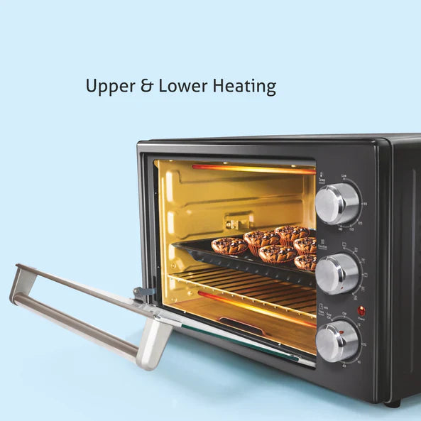 Glen Oven Toaster Griller (OTG) -42 Litres, Motorized Rotisserie, Convection Fan, 2000W - Black (5042BLRC)