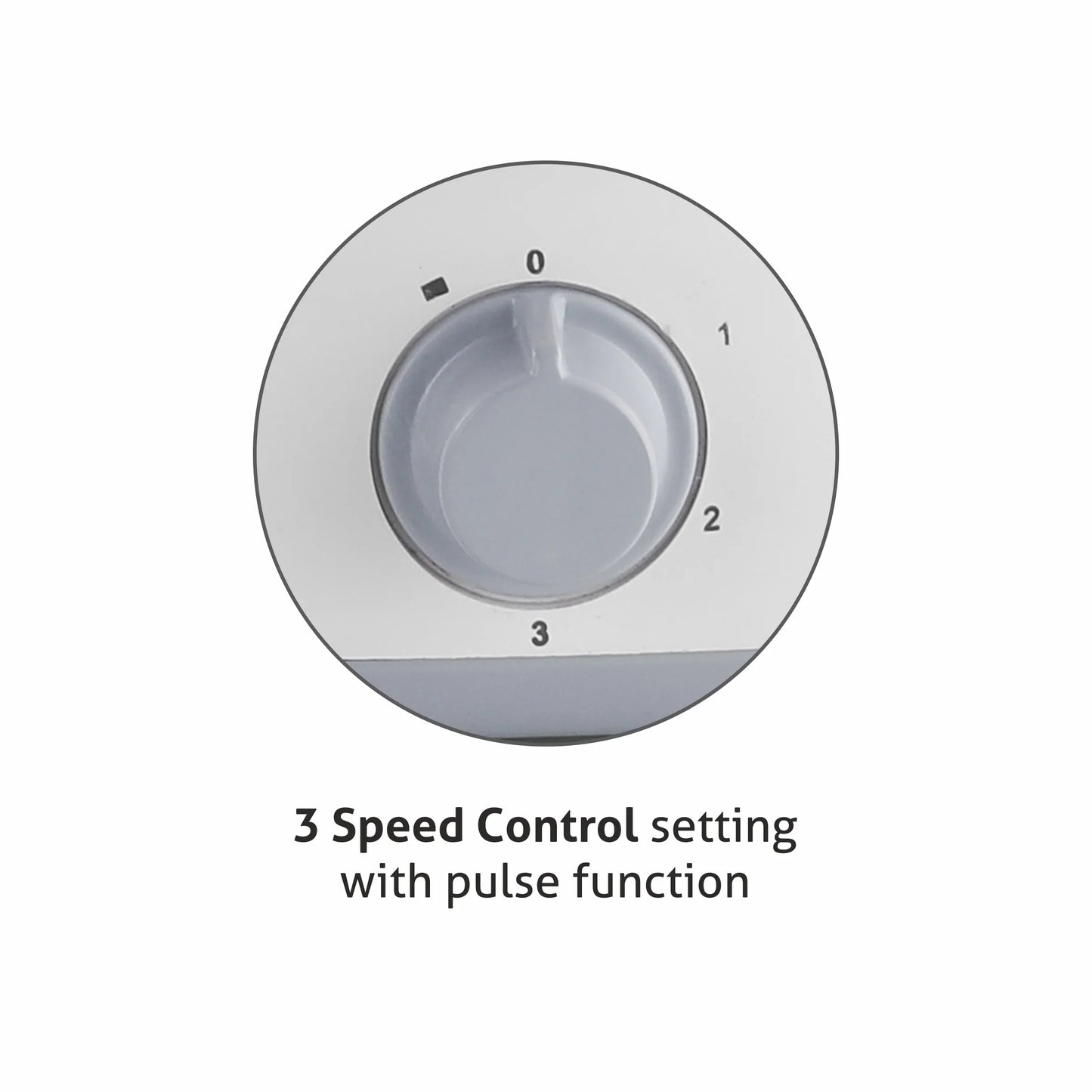 Glen Mixer Grinder 750W with 3 Stainless Steel Liquidiser, Grinder and Chutney Jars - Grey (4025)