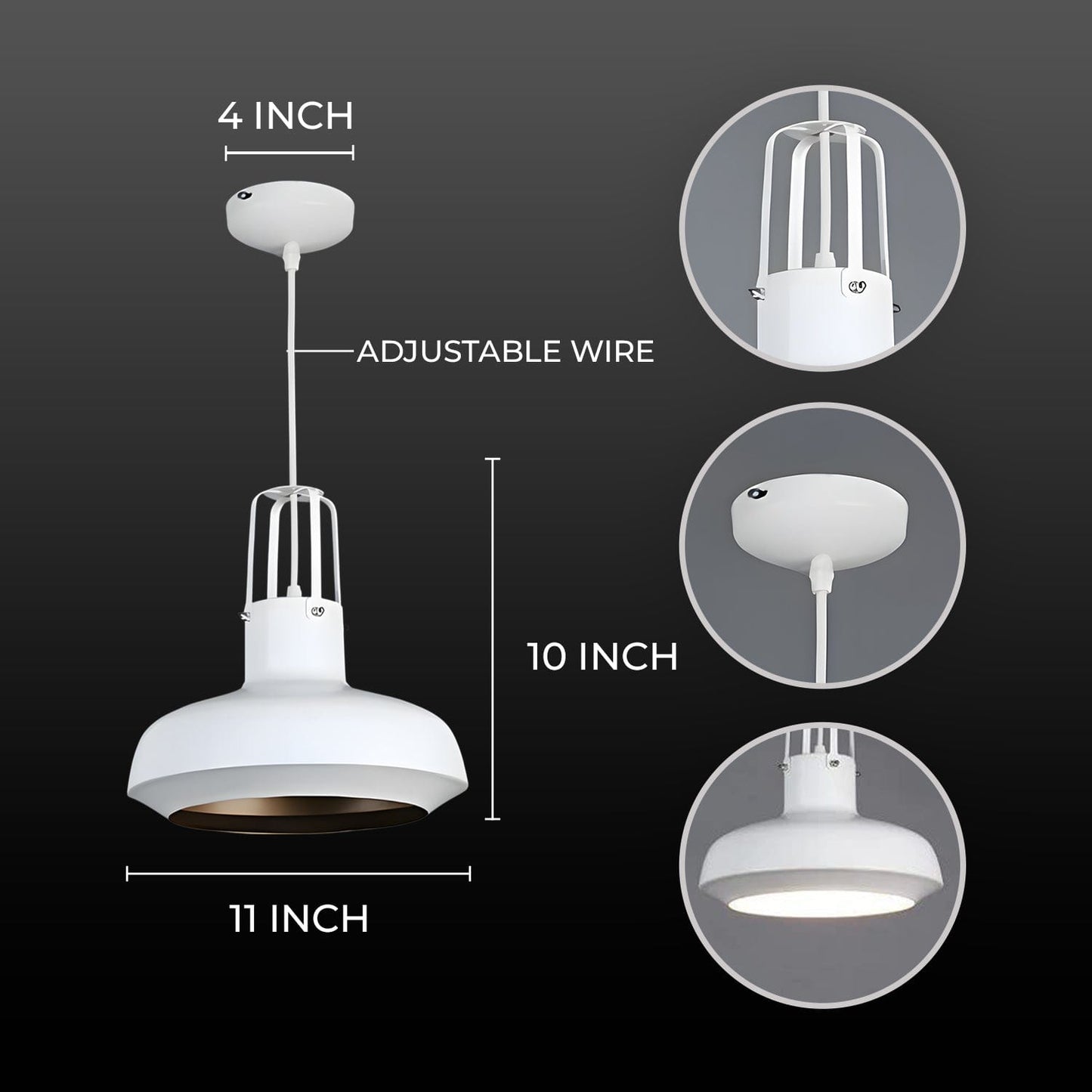 Arctic Cage Pendant Light