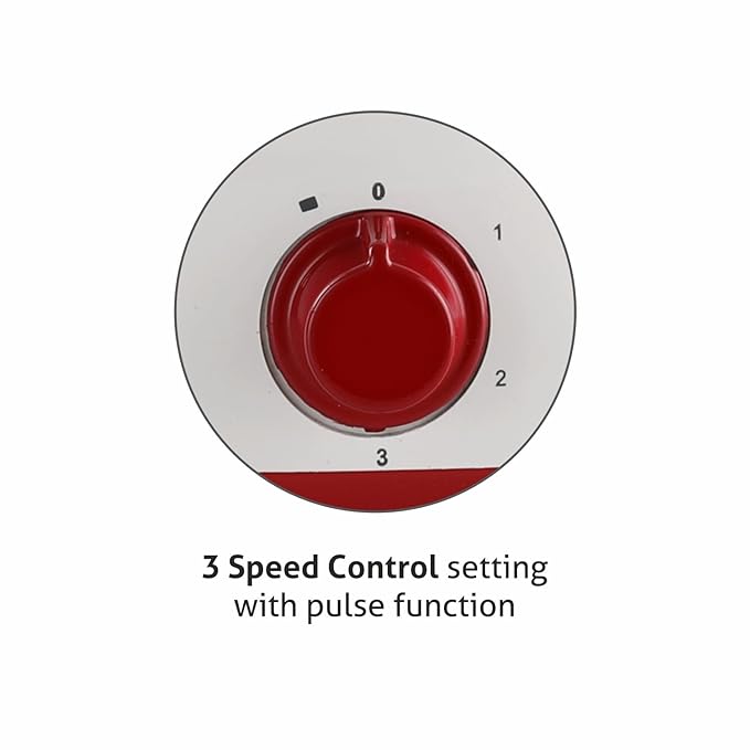 Glen Mixer Grinder 500W with 3 Stainless Steel Liquidiser