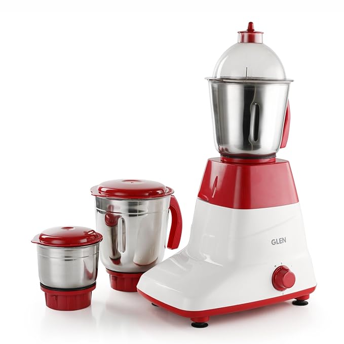Glen Mixer Grinder 500W with 3 Stainless Steel Liquidiser
