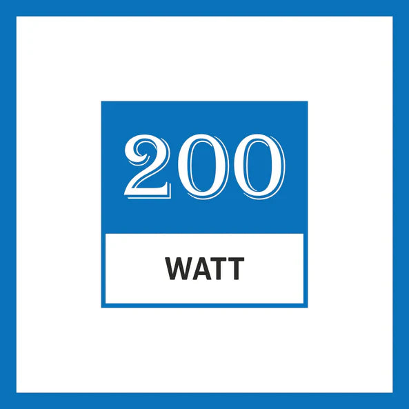 Glen Electric Hand Mixer 200 W 2 Beaters with 5 Speed Settings - Black and Grey