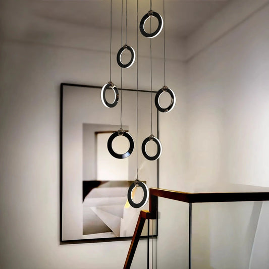 Aerial Rings Hanging Pendant Light