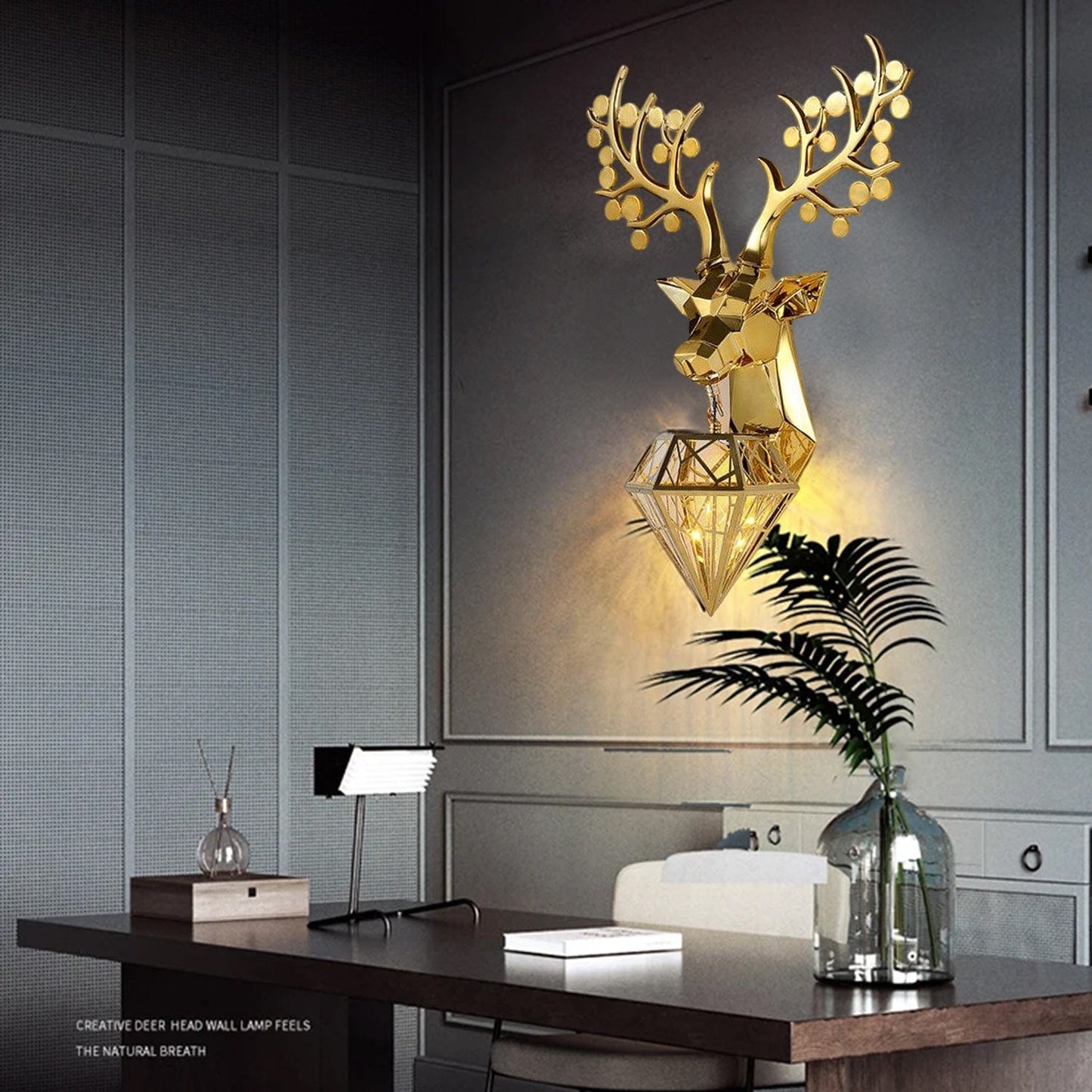 Alpha Stag Wall Light