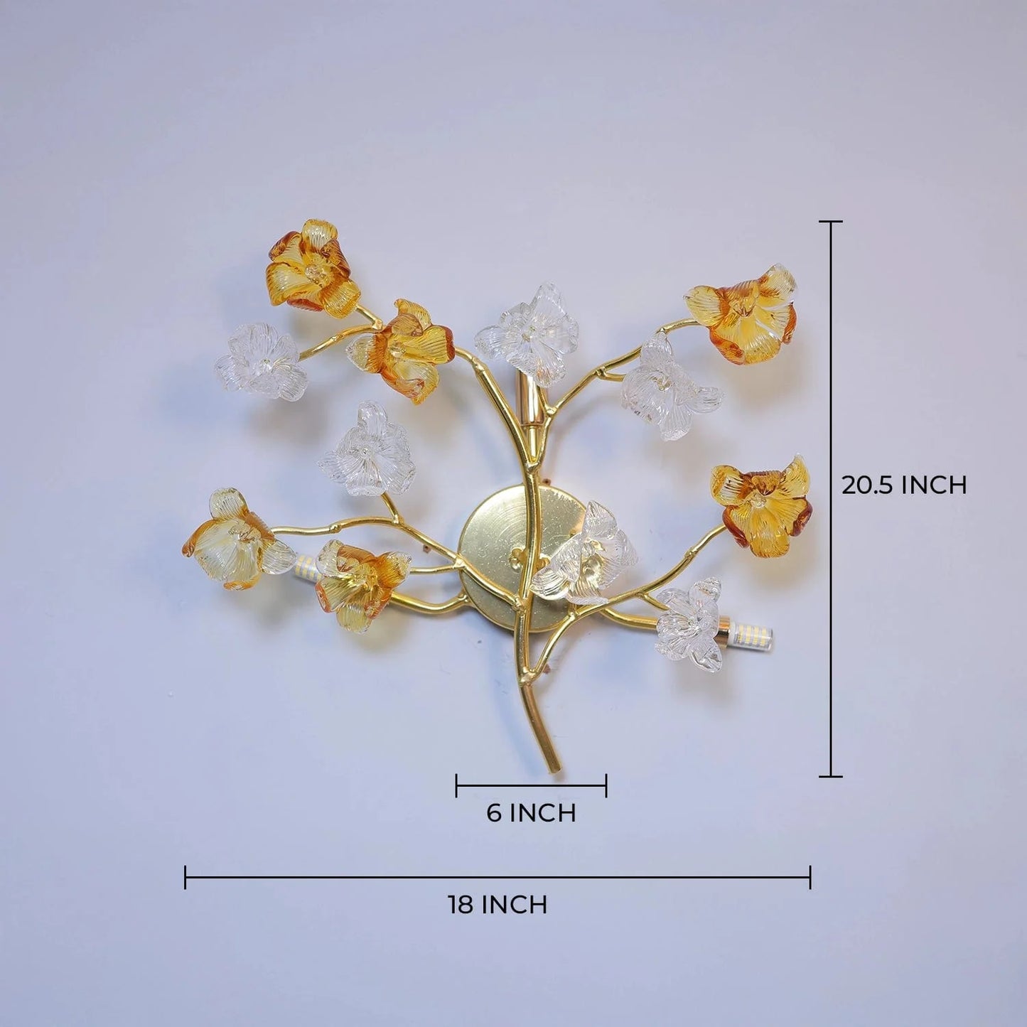 Floral Halo Radiance Wall Light