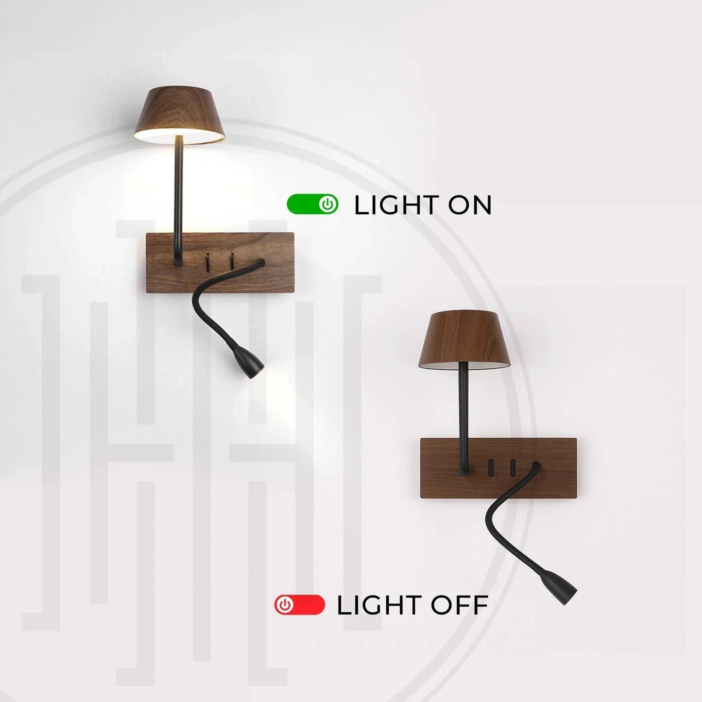 DualRay Bedside Light