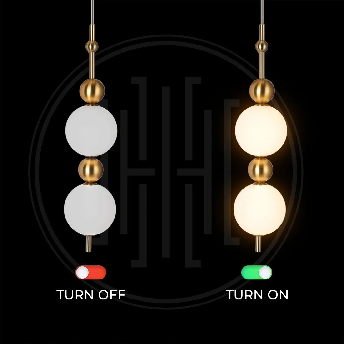 Opal Sphere Hanging Light