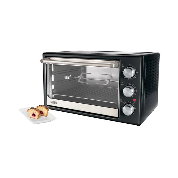 Glen Oven Toaster Griller (OTG) -42 Litres, Motorized Rotisserie, Convection Fan, 2000W - Black (5042BLRC)