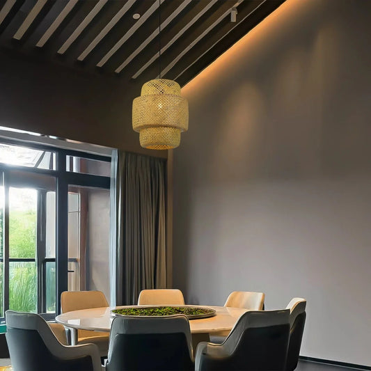 Tiered Lantern Bamboo Hanging